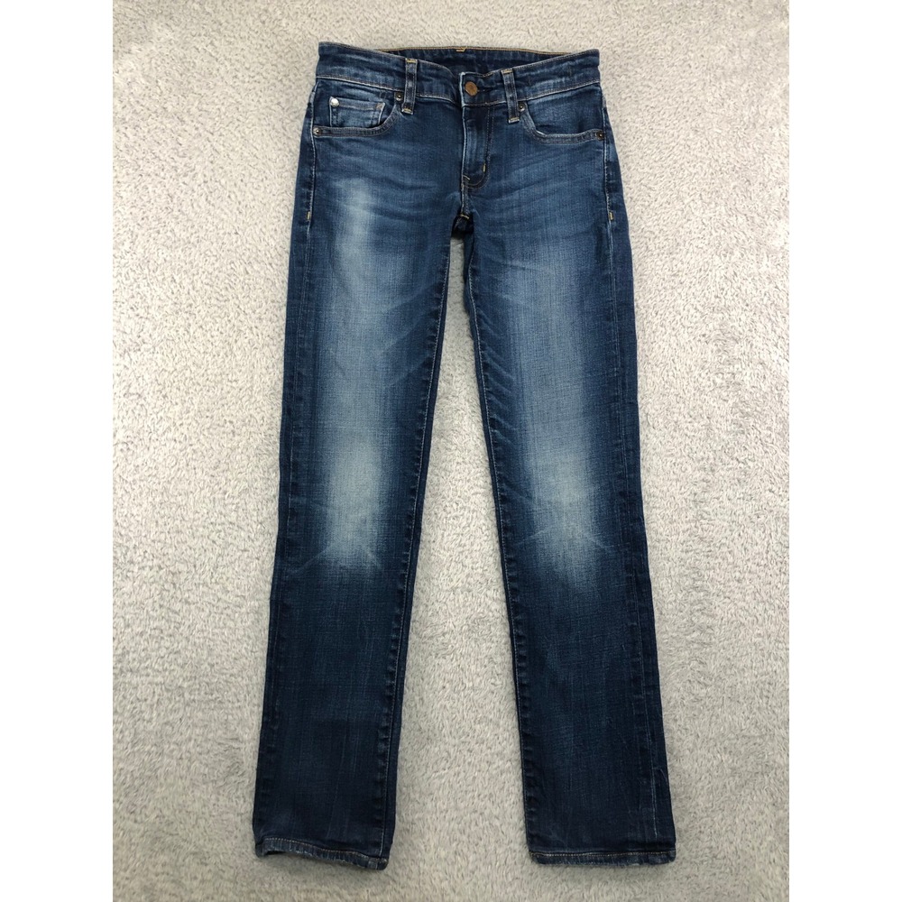 Denim Supply Ralph Lauren Jeans Women 25x29 (Tag 25x32) Blue Straight Distressed